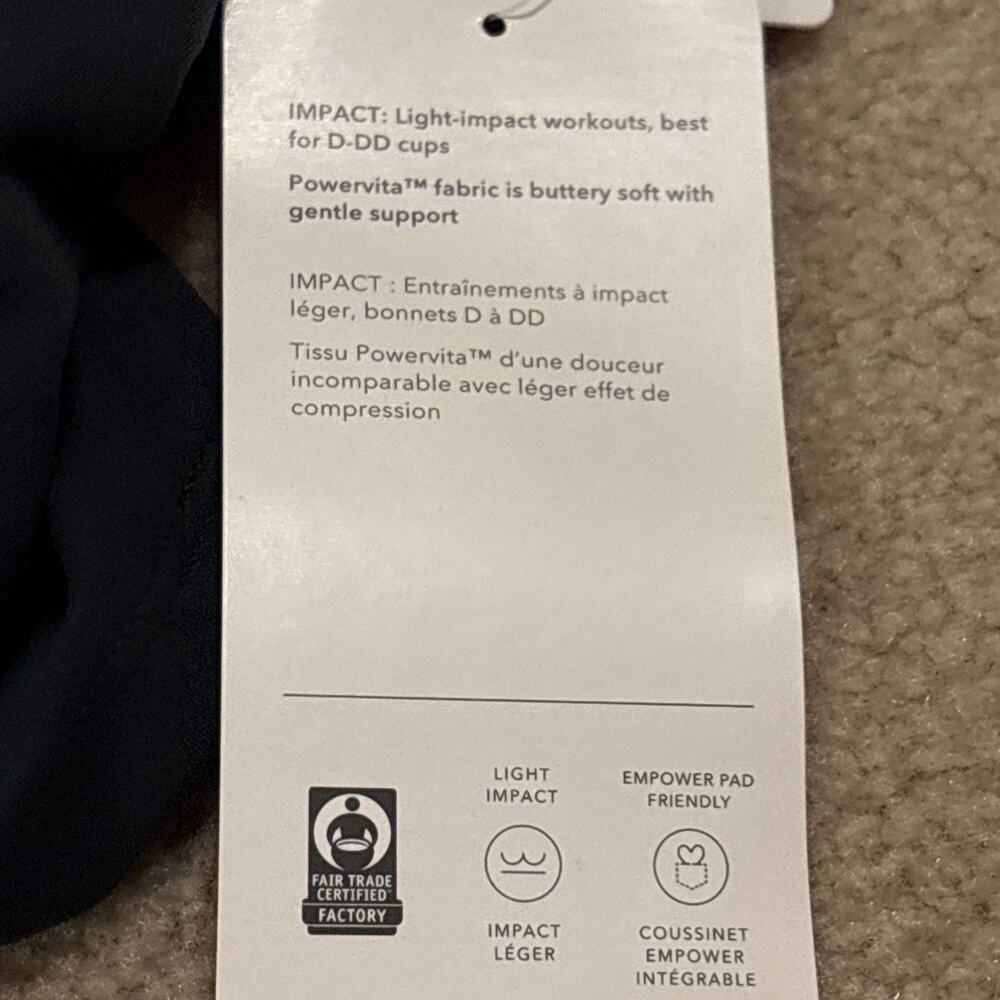 ATHLETA Conscious Crop Sports Bra Size 2XL D-DD Forest Green Camo High Neck Gym - Picture 6 of 9